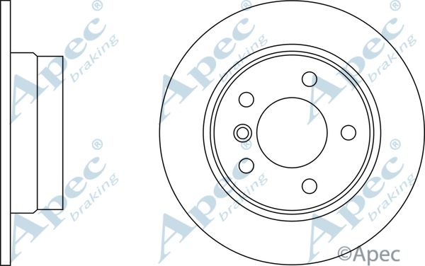 APEC BRAKING stabdžių diskas DSK2298